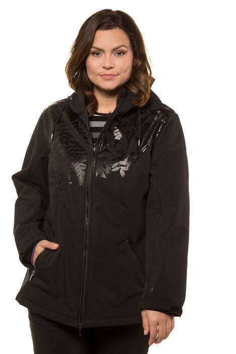 Fern Print Softshell Hooded Jacket