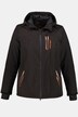 Copper Trim Functional Hooded Lined Jacket