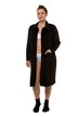 Velour Zipper Front Cotton Knit Bathrobe