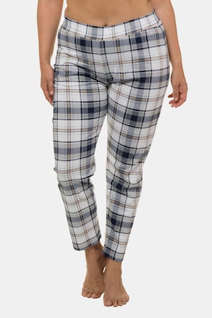 Plus Size Plaid Elastic Waist Lounge Pants