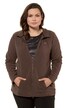 Zipper Fleece Stand-up Collar Jacket