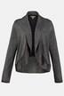 Cardigan, Metallic-Effekt, offene Form, Schalkragen