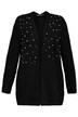 Scattered Pearls Open Front Cardigan Sweater