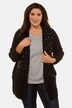 Scattered Pearls Open Front Cardigan Sweater