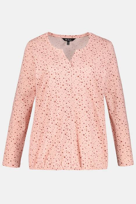 Shirt, Sternenmuster, Classic, Saumtunnelzug, Baumwolle