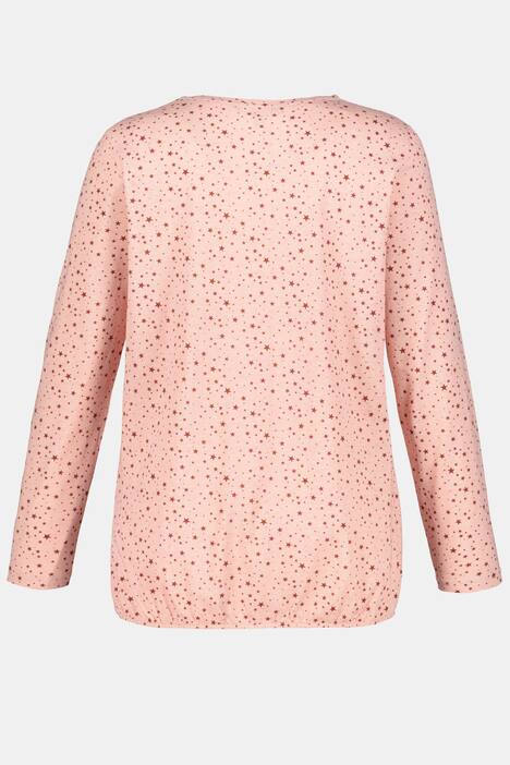 Shirt, Sternenmuster, Classic, Saumtunnelzug, Baumwolle