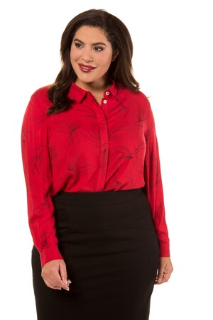 Ulla Popken Blouse A Lijn Blinde Knopenlijst Grote Maten ulla popken kopen in de aanbieding