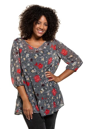 Ulla Popken Tuniek Dubbellaags Volantzoom Kreukvrij 34 Mouwen Grote Maten ulla popken kopen in de aanbieding Ulla Popken Tuniek Dubbellaags Volantzoom Kreukvrij 34 Mouwen Grote Maten ulla popken kopen in de aanbieding