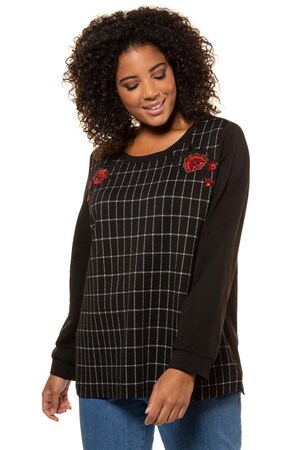 Ulla Popken Sweater Glitterpatches Grote Maten ulla popken kopen in de aanbieding