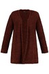 Boucle Snap Front Long Sleeve Cardigan Sweater