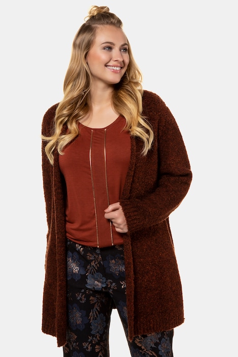 long tan cardigan sweater