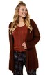 Boucle Snap Front Long Sleeve Cardigan Sweater