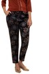 Metallic Floral Jacquard Sophie Fit Stretch Pants