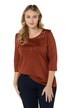 Metallic Lines Round Neck Classic Fit Pima Cotton Tee