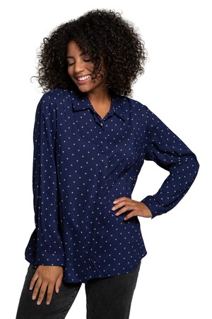 Ulla Popken Blouse Classic Blinde Knopenlijst Grote Maten ulla popken kopen in de aanbieding