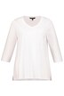 Pocket V-Neck A-line Fit Cotton Blend Knit Tee