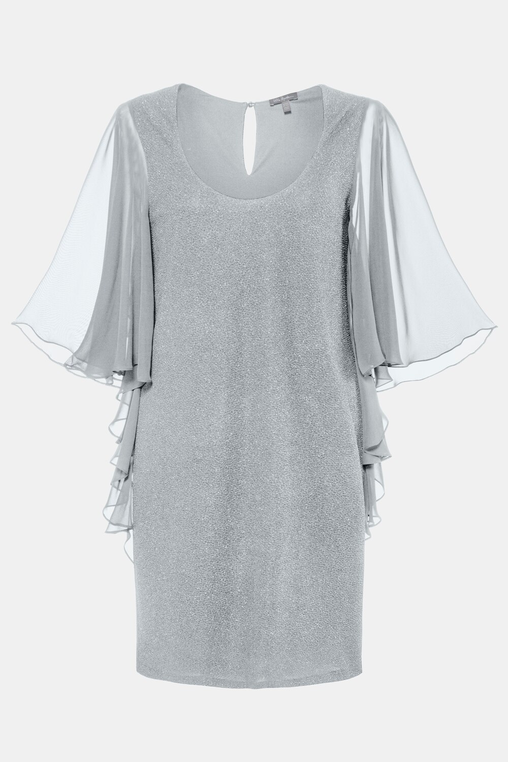 Grote Maten avondjurk, Dames, grijs, Maat: 54, Polyester, Ulla Popken Grote Maten avondjurk, Dames, grijs, Maat: 54, Polyester, Ulla Popken