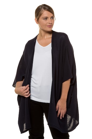 Ulla Popken Cape Oversized Schouders Biokatoen Grote Maten ulla popken kopen in de aanbieding