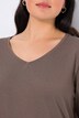 Shirt, Slim, V-Ausschnitt, Langarm