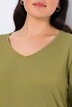 Shirt, Slim, V-Ausschnitt, Langarm