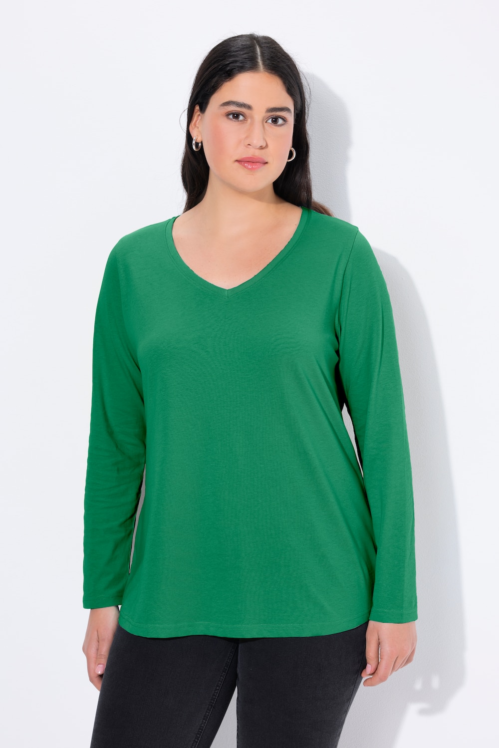 Große Größen Shirt, Damen, grün, Größe: 62/64, Baumwolle, Ulla Popken