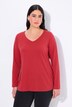 Shirt, Slim, V-Ausschnitt, Langarm