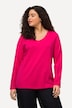 Shirt, Slim, V-Ausschnitt, Langarm
