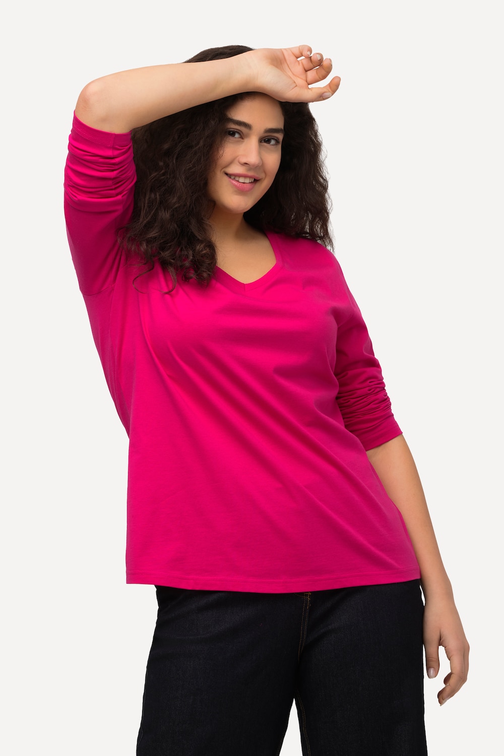 Große Größen Shirt, Damen, rosa, Größe: 50/52, Baumwolle, Ulla Popken