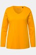 V-Neck Long Sleeves Slim Fit Cotton Knit Tee