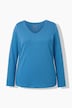 Shirt, Slim, V-Ausschnitt, Langarm