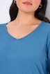 Shirt, Slim, V-Ausschnitt, Langarm