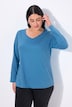 Shirt, Slim, V-Ausschnitt, Langarm