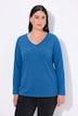 Koszula, slim, dekolt w szpic, długie rękawy