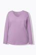 Shirt, Slim, V-Ausschnitt, Langarm