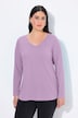 Shirt, Slim, V-Ausschnitt, Langarm