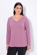 Shirt, Slim, V-Ausschnitt, Langarm