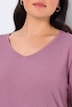 Shirt, Slim, V-Ausschnitt, Langarm