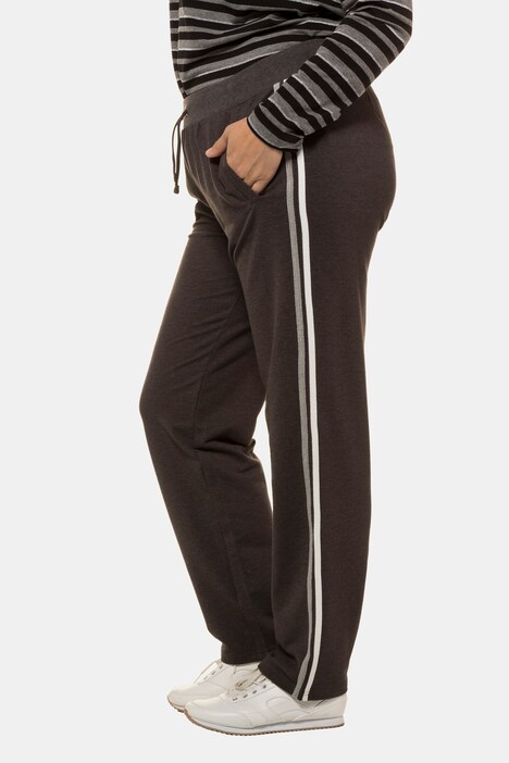 silver side stripe trousers