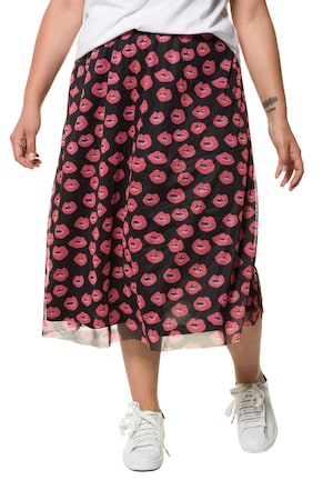 Studio Untold Ulla Popken Rok Mesh Elastische Band Grote Maten studio untold kopen in de aanbieding