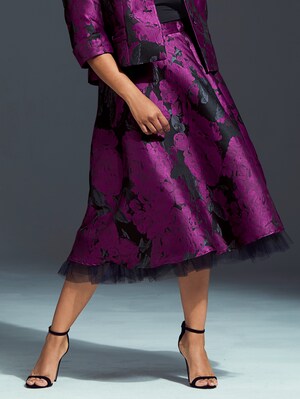 Ulla Popken Rok A Lijn Jacquard Grote Maten ulla popken kopen in de aanbieding