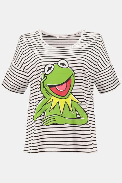 Shirt Kermit Oversized Geringelt Halbarm T Shirts Shirts Ulla Popken Deutschland