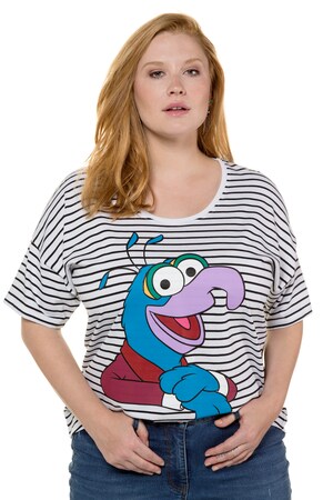 Studio Untold Ulla Popken T Shirt Oversized Schouders Grote Maten studio untold kopen in de aanbieding