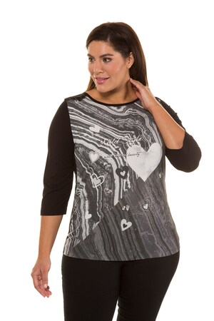 Ulla Popken Shirt Classic Pailletten 34 Mouwen Grote Maten ulla popken kopen in de aanbieding