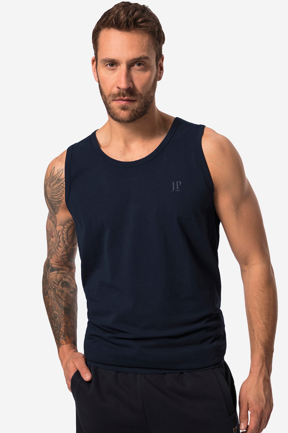 Große Größen Tanktop, Herren, blau, Größe: 6XL, Baumwolle, JP1880