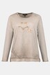 Sequin Stars Cold Dye Long Sleeve Cotton Knit Tee