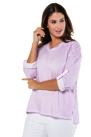 Ulla Popken Sweatshirt Comfortabel Wijd Gesneden V Hals Zijsplitten Grote Maten ulla popken kopen in de aanbieding Ulla Popken Sweatshirt Comfortabel Wijd Gesneden V Hals Zijsplitten Grote Maten ulla popken kopen in de aanbieding