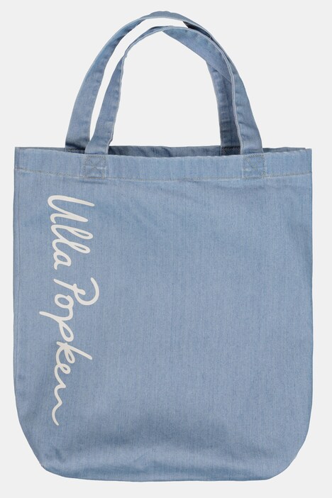 Shopper, Tasche aus Denim mit Logo-Druck