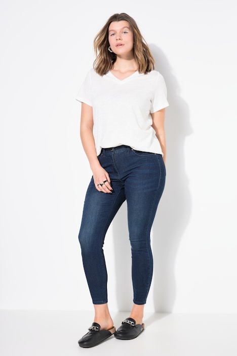 Wash Effects Stretch Skinny Jeans