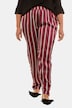 Soft Shimmering Stripe Elastic Waist Stretch Pants