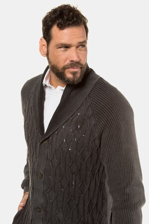 Duże rozmiary Sweter, mężczyzna, czarny, rozmiar: 3XL, bawełna, JP1880